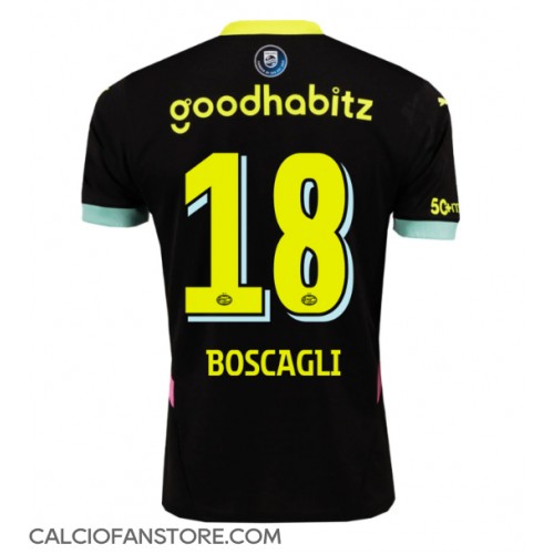 Maglia Calcio PSV Eindhoven Olivier Boscagli #18 Seconda Divisa 2024-25 Manica Corta